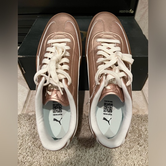 Puma Club Era II Sneaker - Women's Gold Metallic Sneakers 🔥🔥NO BOX🔥🔥 - Picture 3 of 9